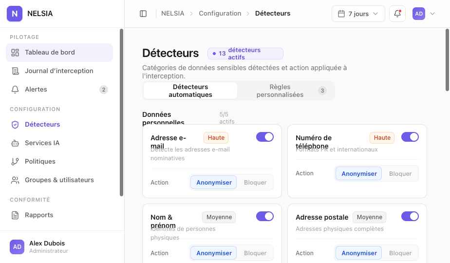 Détecteurs